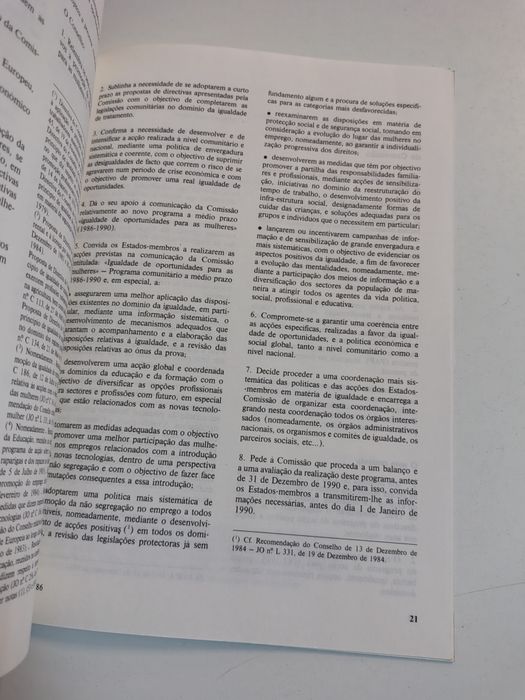 Boletim das Comunidades Europeias

Igualdade de oportunidade para as m