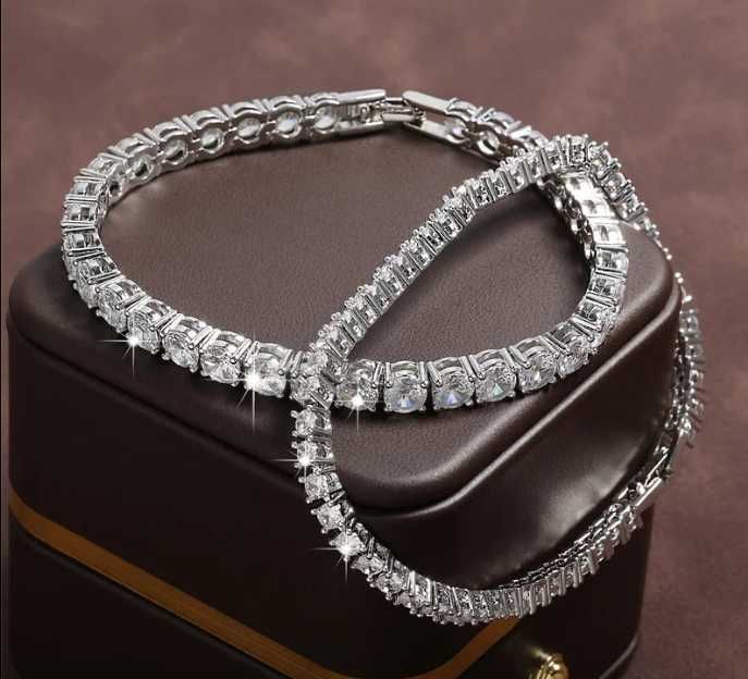 Pulseira de pedras de zircônia estilosa de luxo NOVO ENVIO GRÁTIS