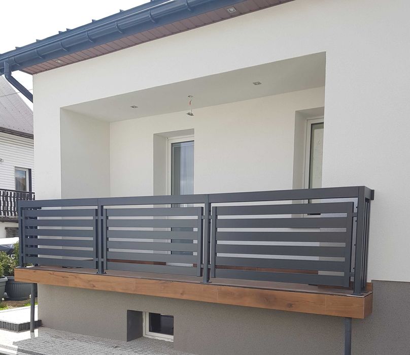 Balustrada balkonowa, stalowa, barierka