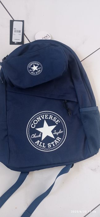 Plecak granatowy plus piórnik Converse