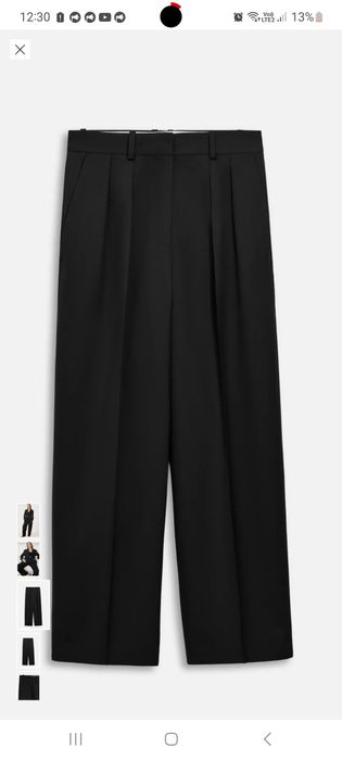 Zara  брюки премиальной коллекции шерстяные