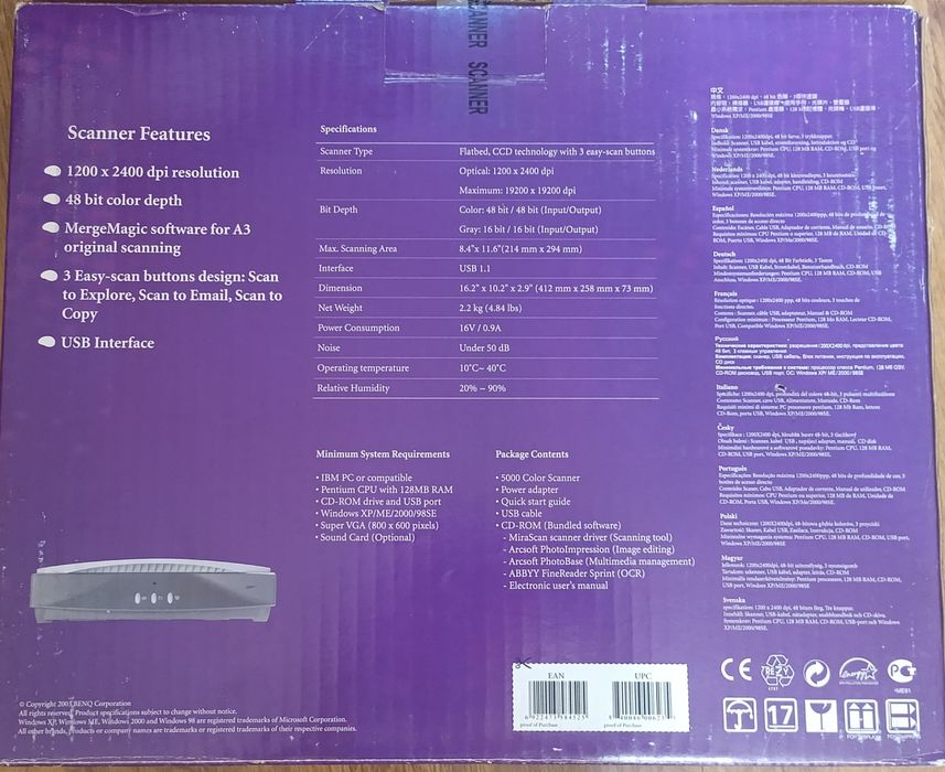 сканер BenQ 5000 Color