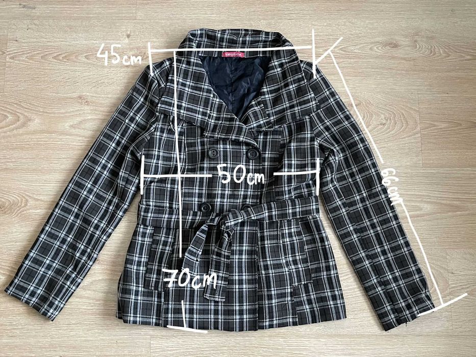 Casaco xadrez castanho - Talita Kume, L