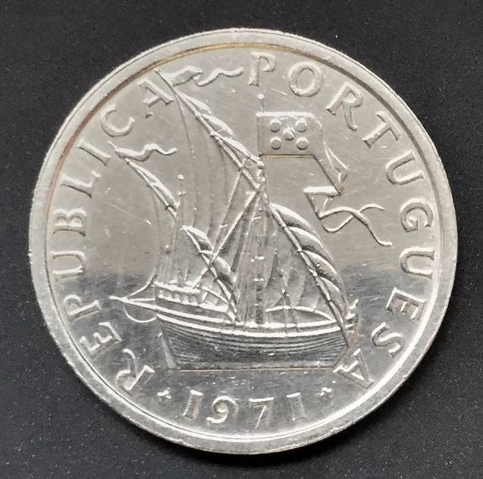Moeda de 10$00 - Portugal - 1971