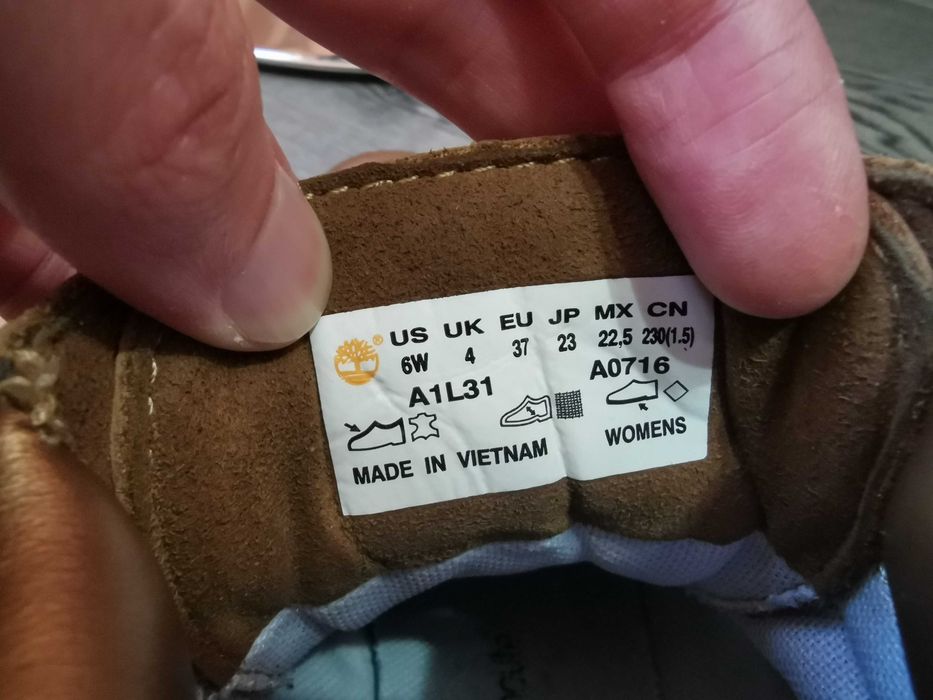 Ботинки кожаные Timberland золото, оригинал, размер 37
