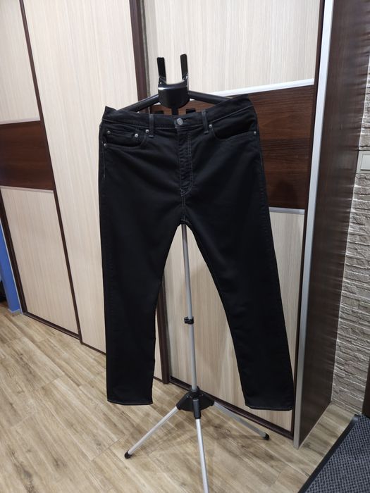 Męskie spodnie Levi's 522 W36 L32 Czarne Jeansy Denim  XL