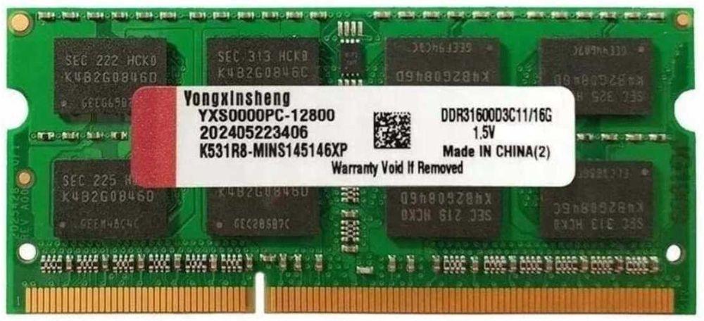 Pamięć RAM 2x16GB DDR3 1600MHz PC3 12800s Sodimm notebooki Taptop