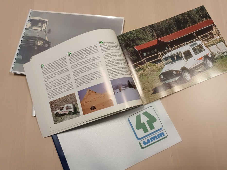 Maquetes do derradeiro catálogo UMM