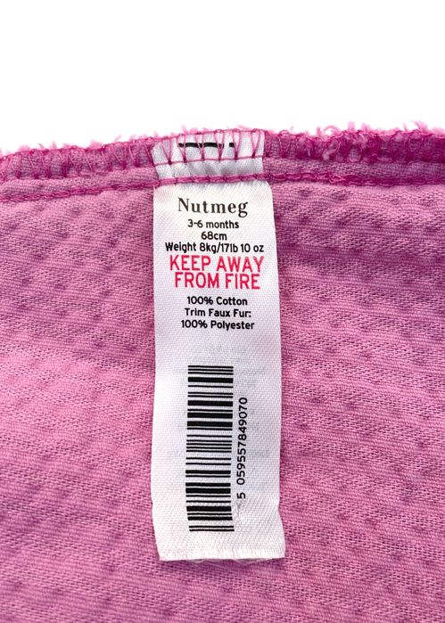 Вельветовий комбінезон Nutmeg для дівчинки 3-6 місяців, 68 см