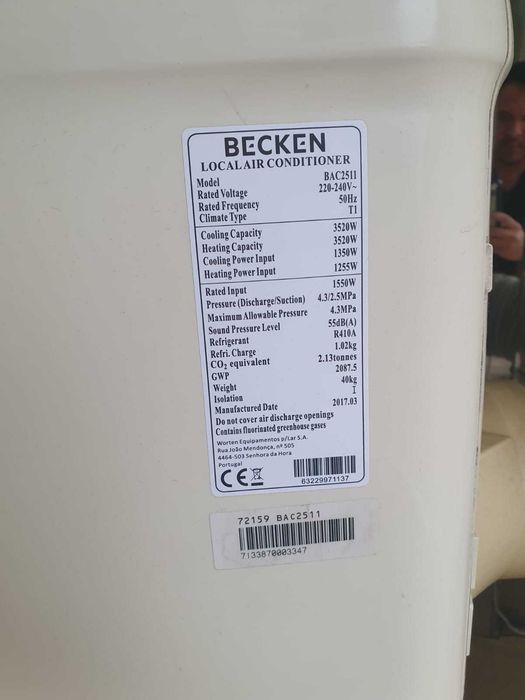 Ar condicionado BECKEN