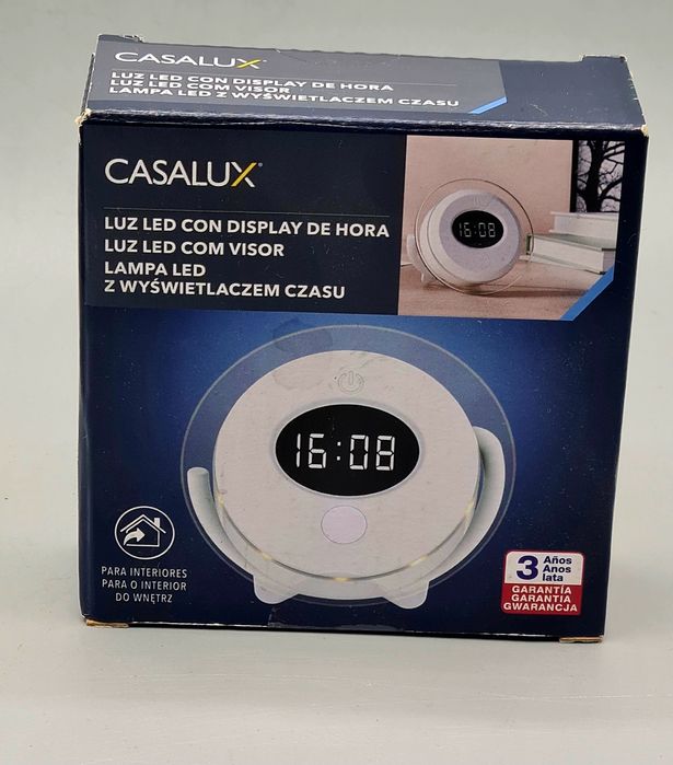 Zegarek lampka led z wyświetlaczem godziny zegar podświetlany