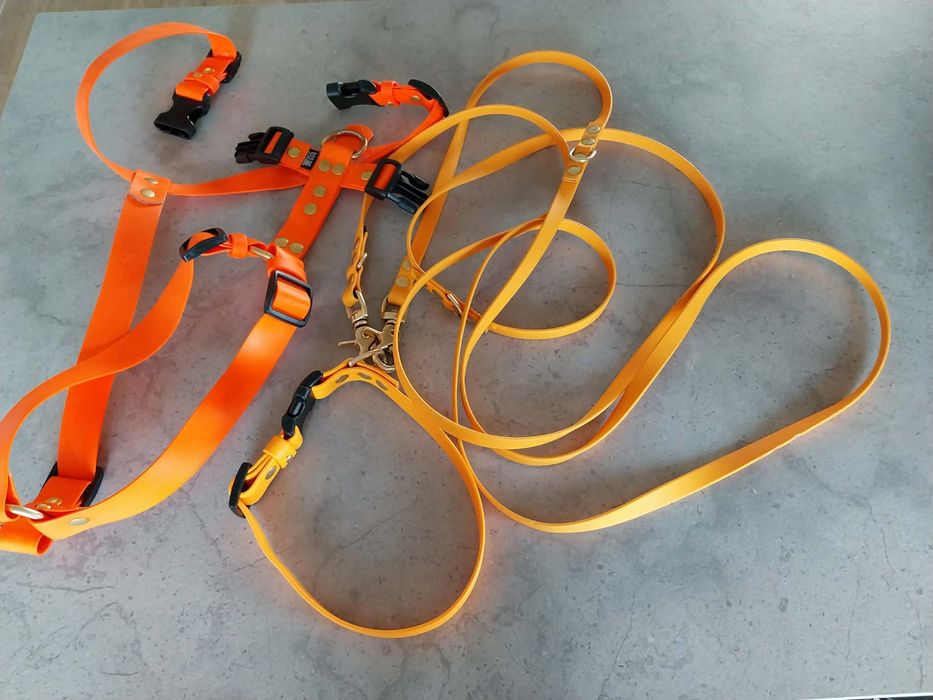 Smycz obroża szelki Biothane®  zestaw