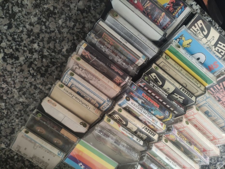 Lote de 45 K7s para Spectrum 48k e 128k