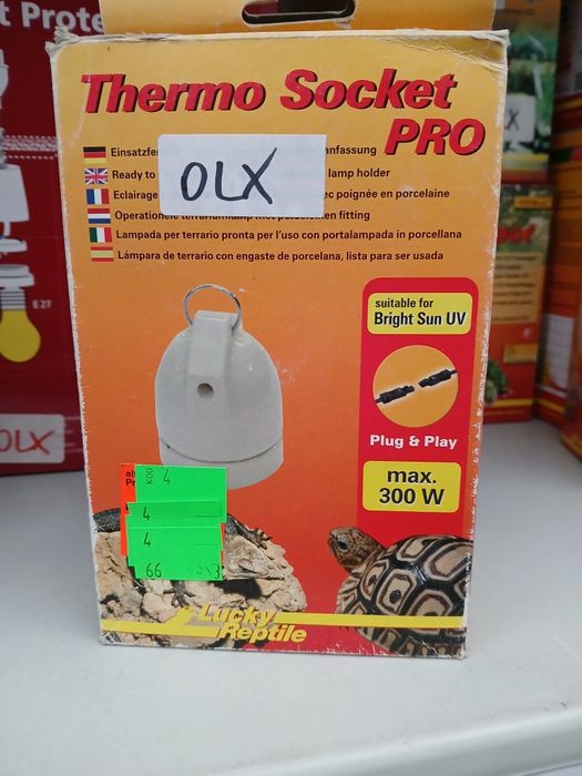 Gotowa do użycia lampa do terrarium z oprawką porcelanową