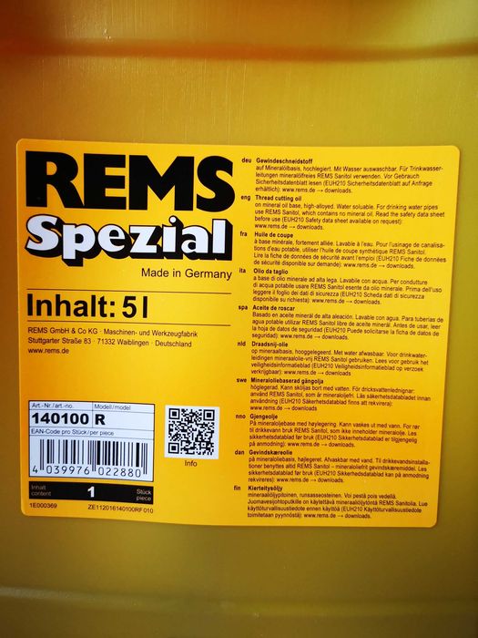 REMS Spezial 5L Olej-Emulsja