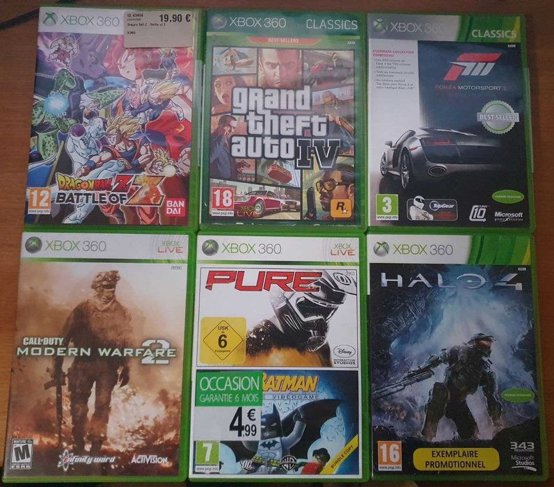 Продам ігри для Xbox 360 - Оригінальні диски 6 шт