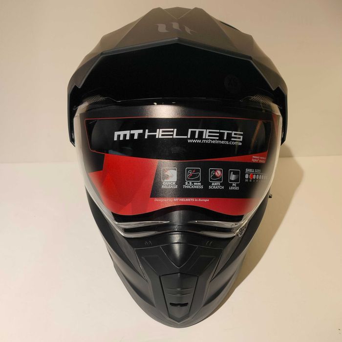 Capacete crianca MT duo-sport trail adv motard mota novo
