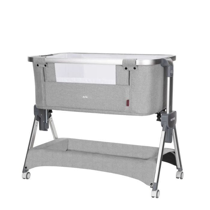 Приставне дитяче ліжко CARRELLO Aria CRL-16402 Silver Grey