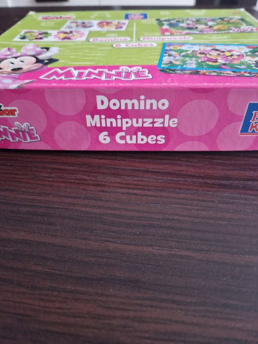 Minnie Puzzle Domino Klocki Obrazkowe 3w1