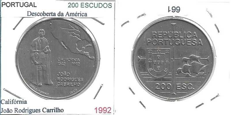 Califórnia - João Rodrigues Carrilho - - - 200$00 - 1991 - - - - Moeda