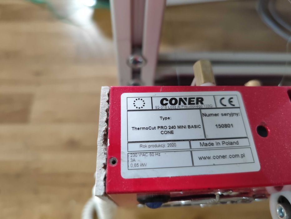 Ploter termiczny EPS/XPS, ThermoCut PRO 240 MINI CONER, 2020, stan bdb