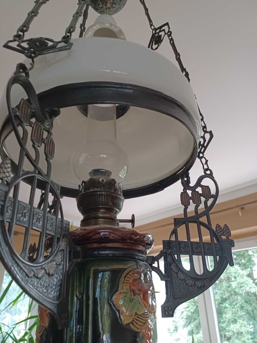 Lampa naftowa antyk stara piękna
