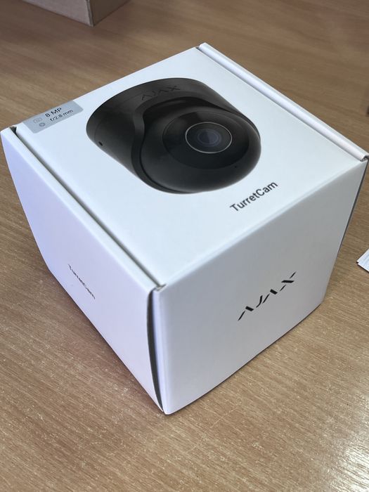 Камера Ajax TurretCam 8Mp/2.8 mm black (TurretCam (8 Mp/2.8 mm) black)