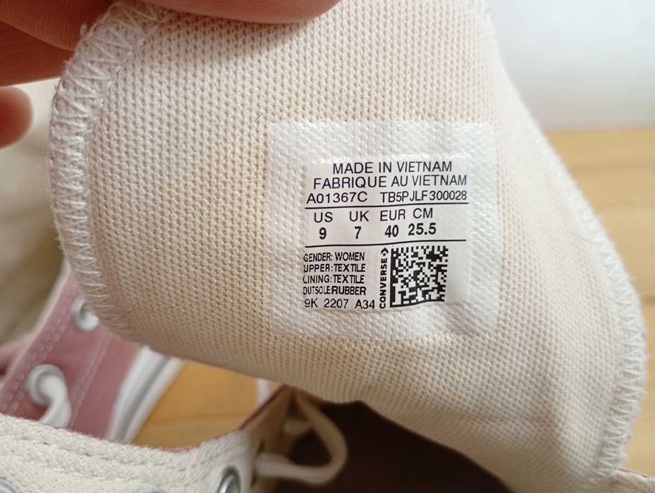 Converse trampki damskie CHUCK TAYLOR ALL STAR LIFT rozmiar 40