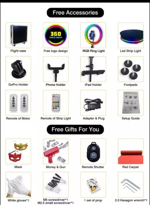 Fotobudka 360 zestaw. Nowy.