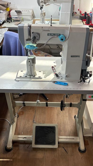 Промислова колонкова швейна машина Siruba R718K-02 (220V, повний комплект)