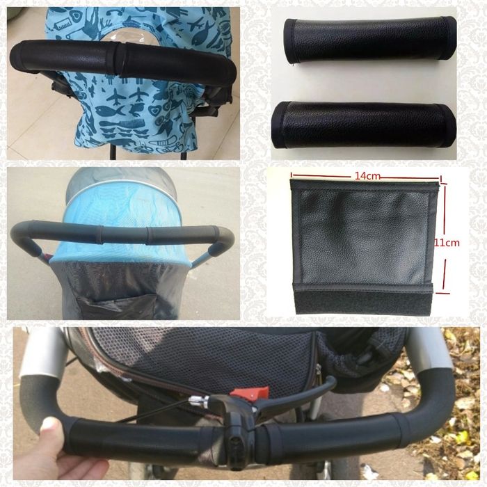 Новый чехол на ручку коляски бампер кожа накладка накидка чохол
