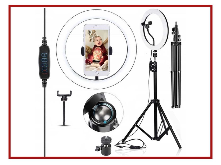 Nowa Lampa Pierścieniowa Ring LED Statyw Uchwyt Na Telefon - PROMOCJA