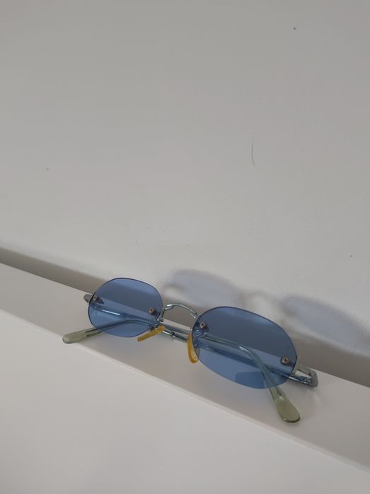 Vision Express błękitne srebrne męskie/unisex okulary przeciwsłoneczne