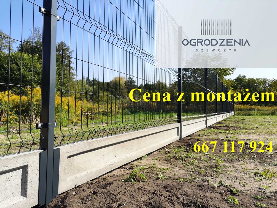 Ogrodzenie panelowe. Montaż. Brama. Furtka.