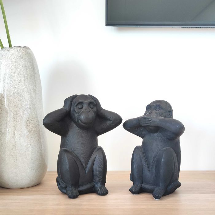 Macacos Decoração Porcelana