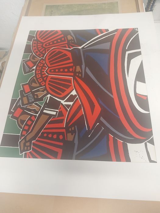 Stary litoryt niemieckigo grafika i malarza