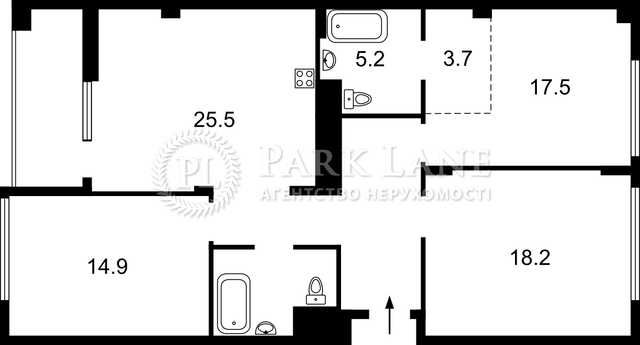 3-комнатная квартира по адресу (площадь 100 м²) - Atlanta.ua - фото 5