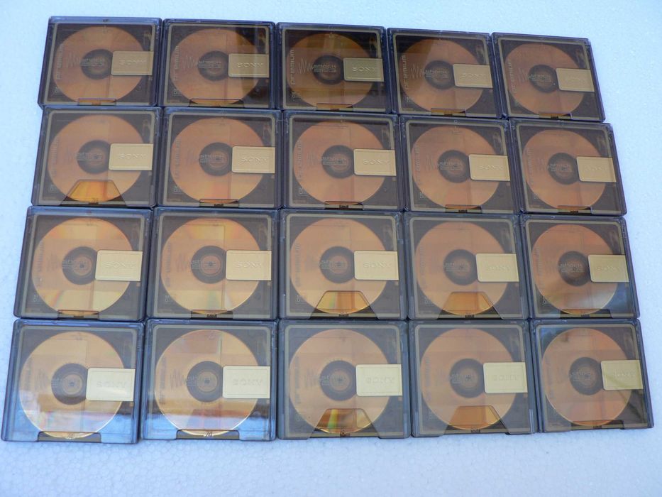 20 Minidisc Sony Premium, płyty mini disc 74 min, stan MD : BDB !