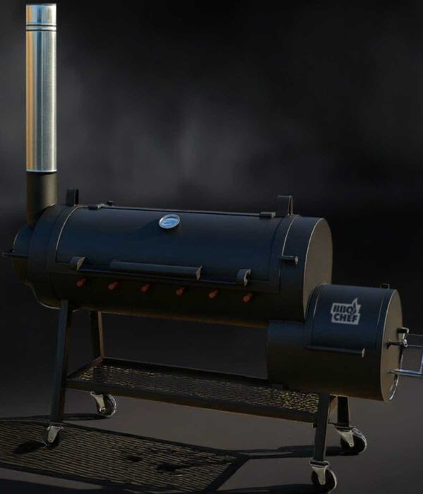 Прямоточний BBQ смокер МІНІ-500 | 25 кг за цикл