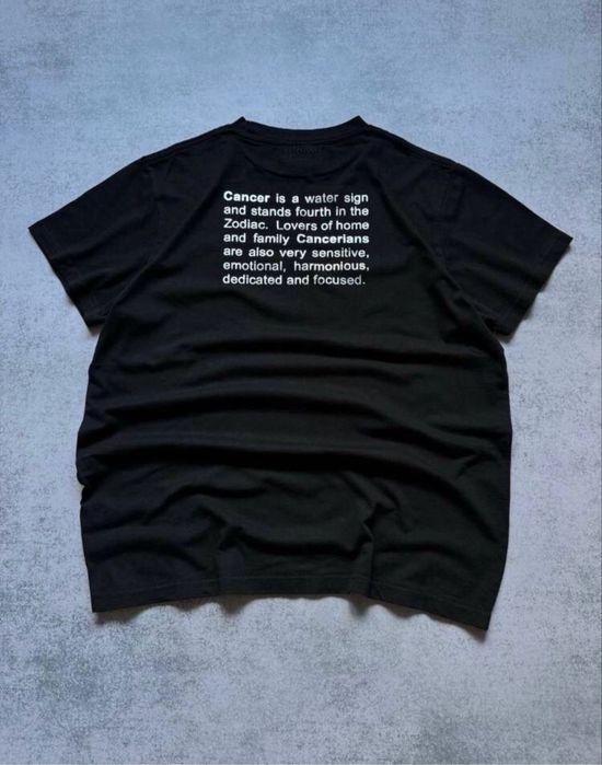Оригинал футболка Vetements Cancer Tee Black Размер: L ( М ) — zdjęcie 4