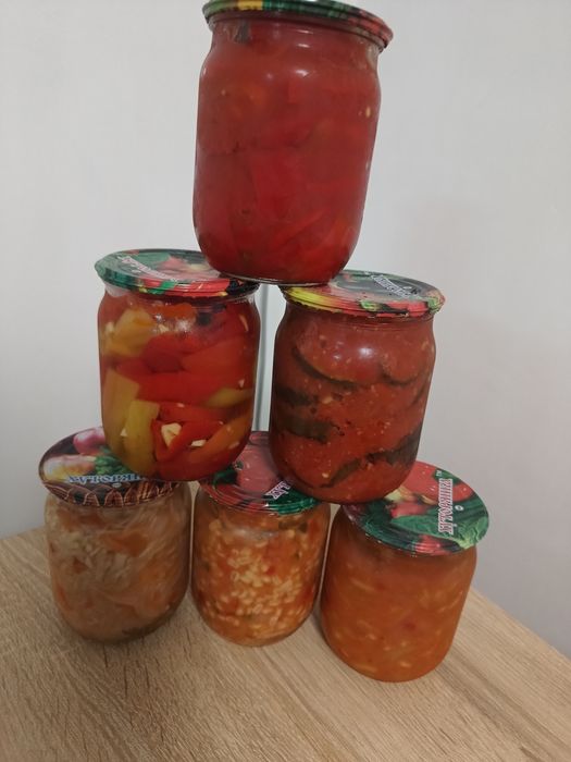 Продам лечо, огонёк,мар.овощи, фасоль,каши,жульен,бограч,аджика,шурпа,