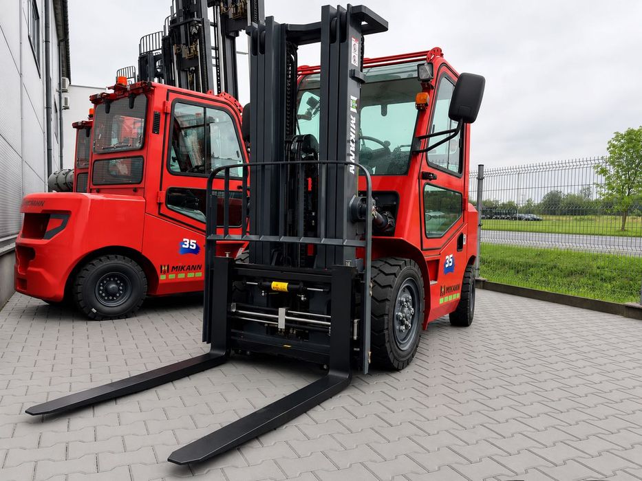 Wózek Widłowy 3,5T MIKANN, Maszt 4.5m,Triplex, Diesel, Kabina