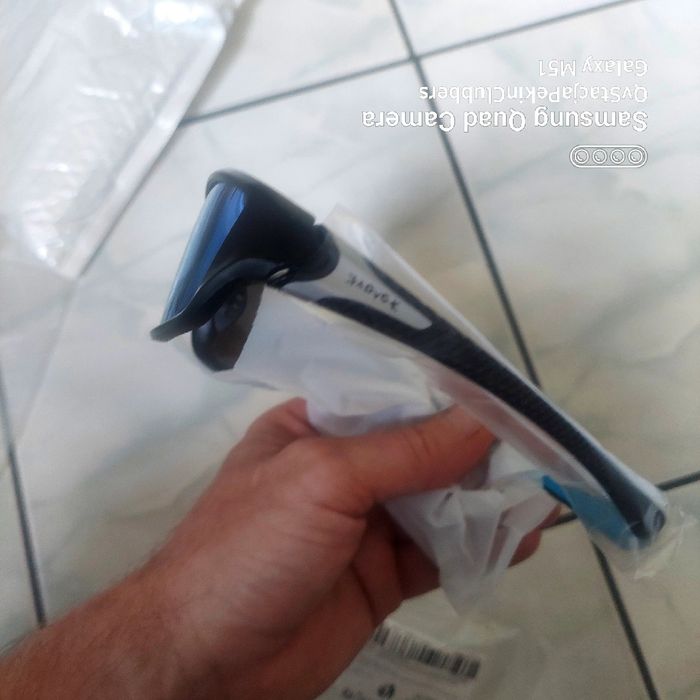 Okulary KAPOVE Sport BLUE UV400 Srebny