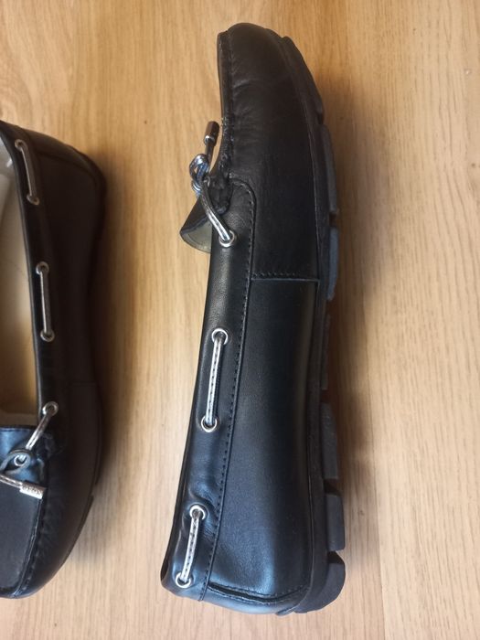 Женские новые кожаные мокасины GEOX 39 p.