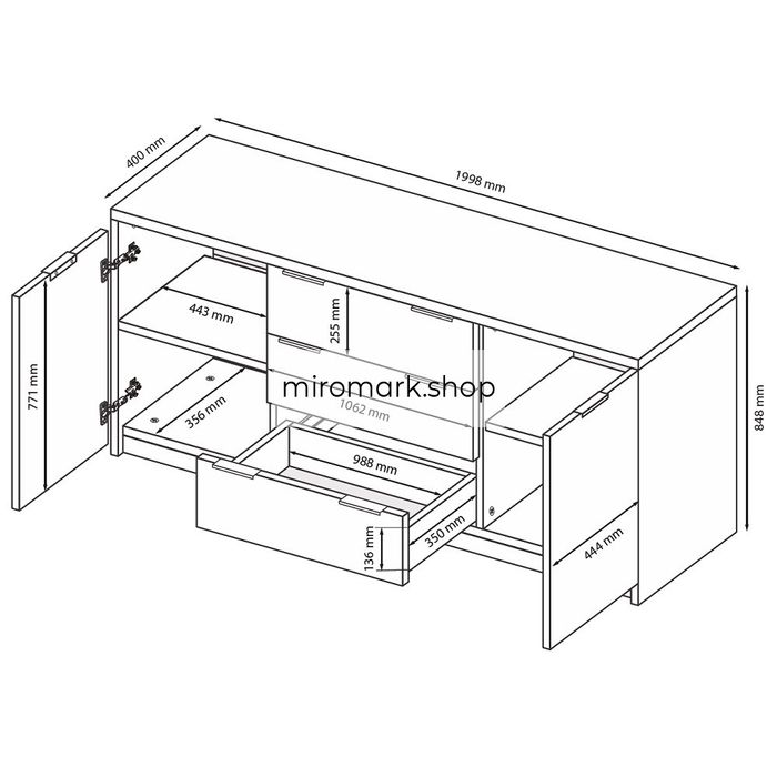 Велики комод в спальню, самовивіз