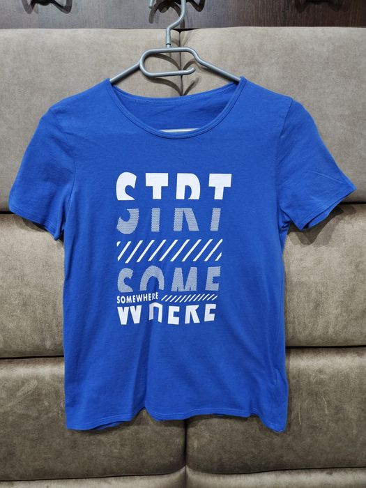 Podkoszulek niebieski chłopięcy Decathlon rozmiar 151-160