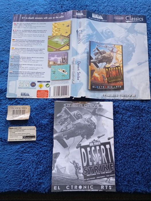 Capa Desert Strike Sega Megadrive