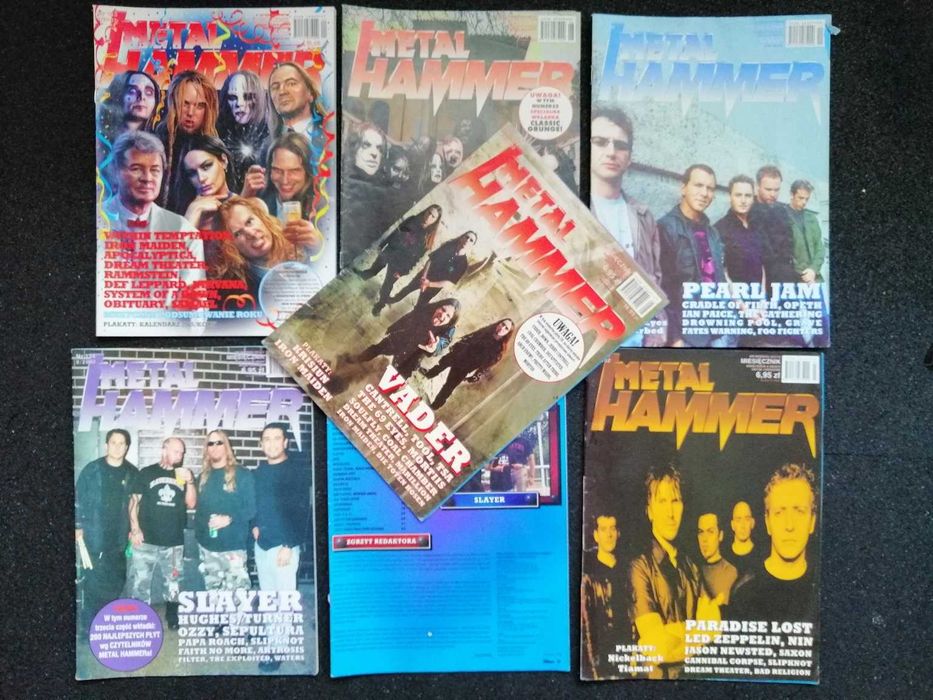 Unikatowy zestaw 25 x METAL HAMMER + PLAKATY - dla fanów METAL'u !