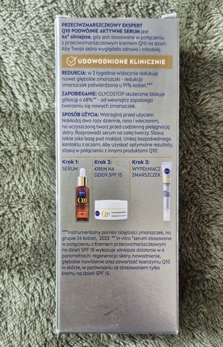 NIVEA Q10 Przeciwzmarszczkowy Ekspert Podwójnie aktywne serum