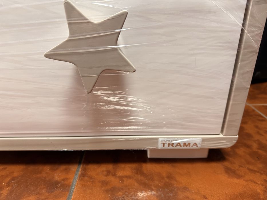 Comoda trama branco bege
